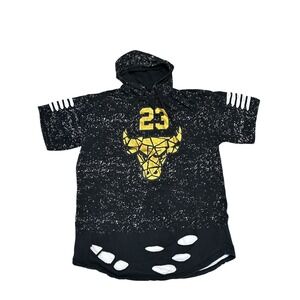 Chicago Bulls #23 Michael Jordan Men's Legendary Status Hooded Pullover Size 4XL